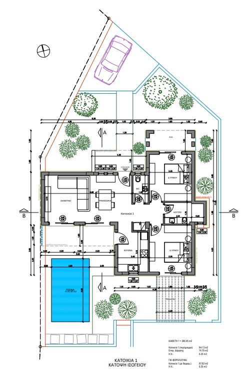 Villa K1 floor plan
